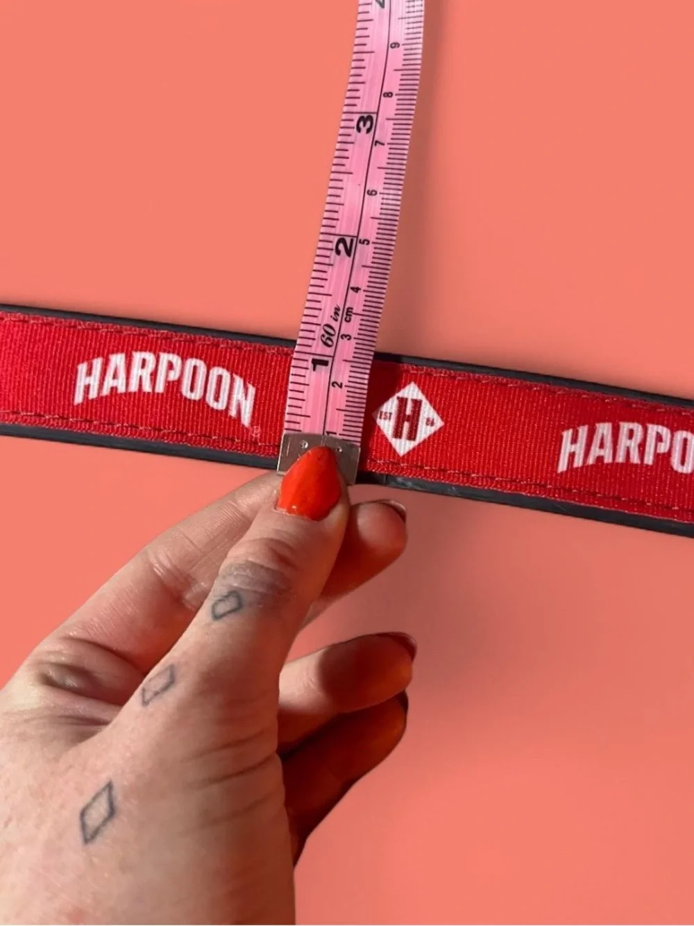 Harpoon Brewery Upcycled 6ft Red Dog Leash
